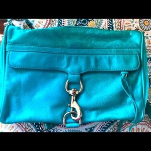 Turquoise Rebecca minkoff crossbody bag